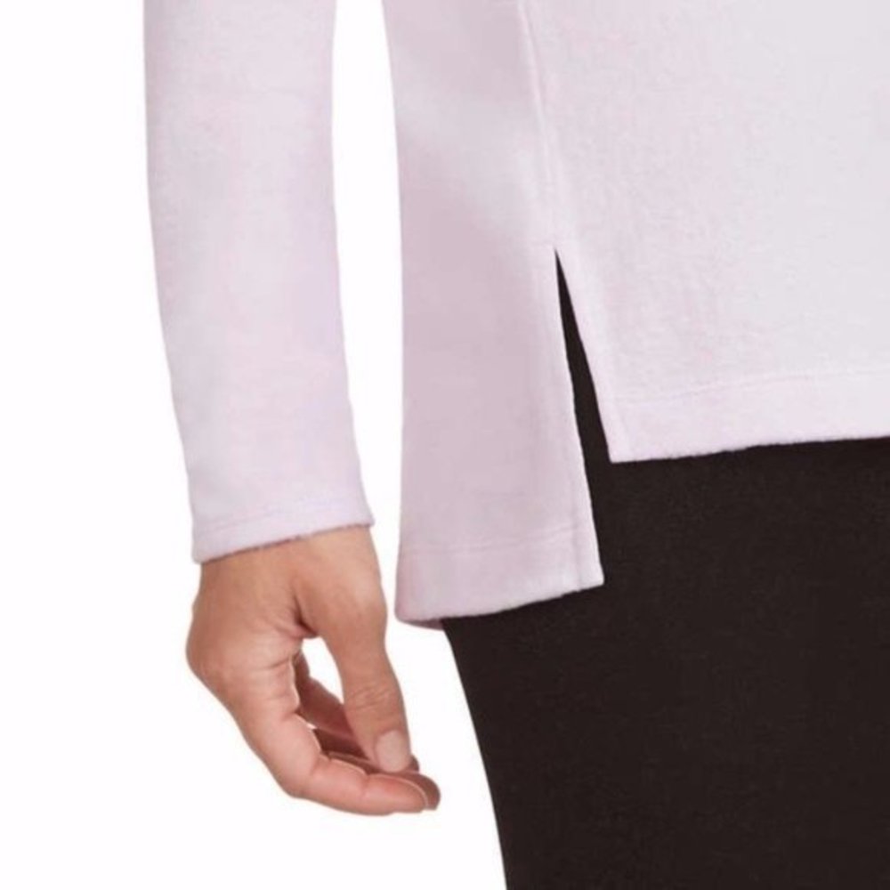 MATTY M Cozy V-Neck Long Sleeve Top in Lilac - Picture 3 of 5